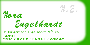 nora engelhardt business card